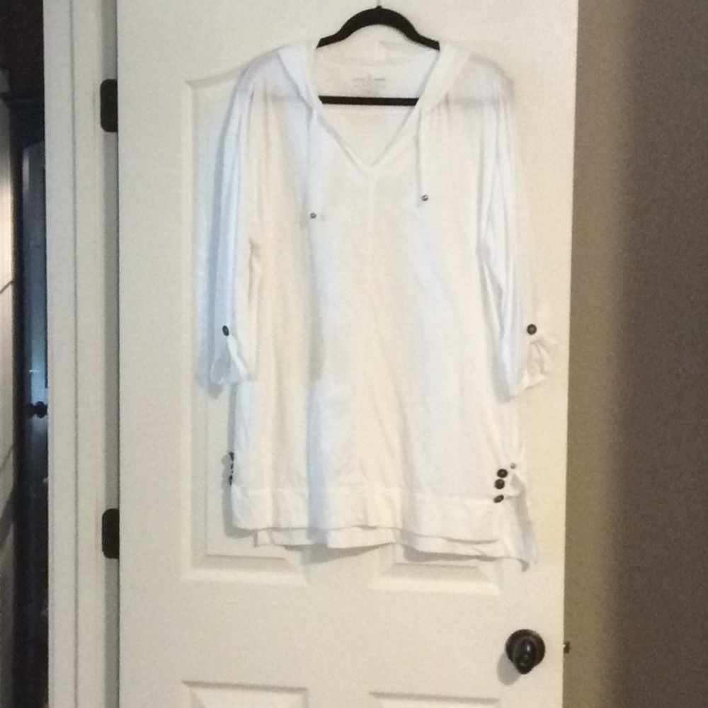 Neon Buddha white tunic